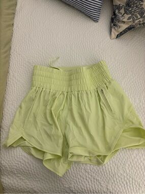 Outdoor Voices Lime Athletic Shorts